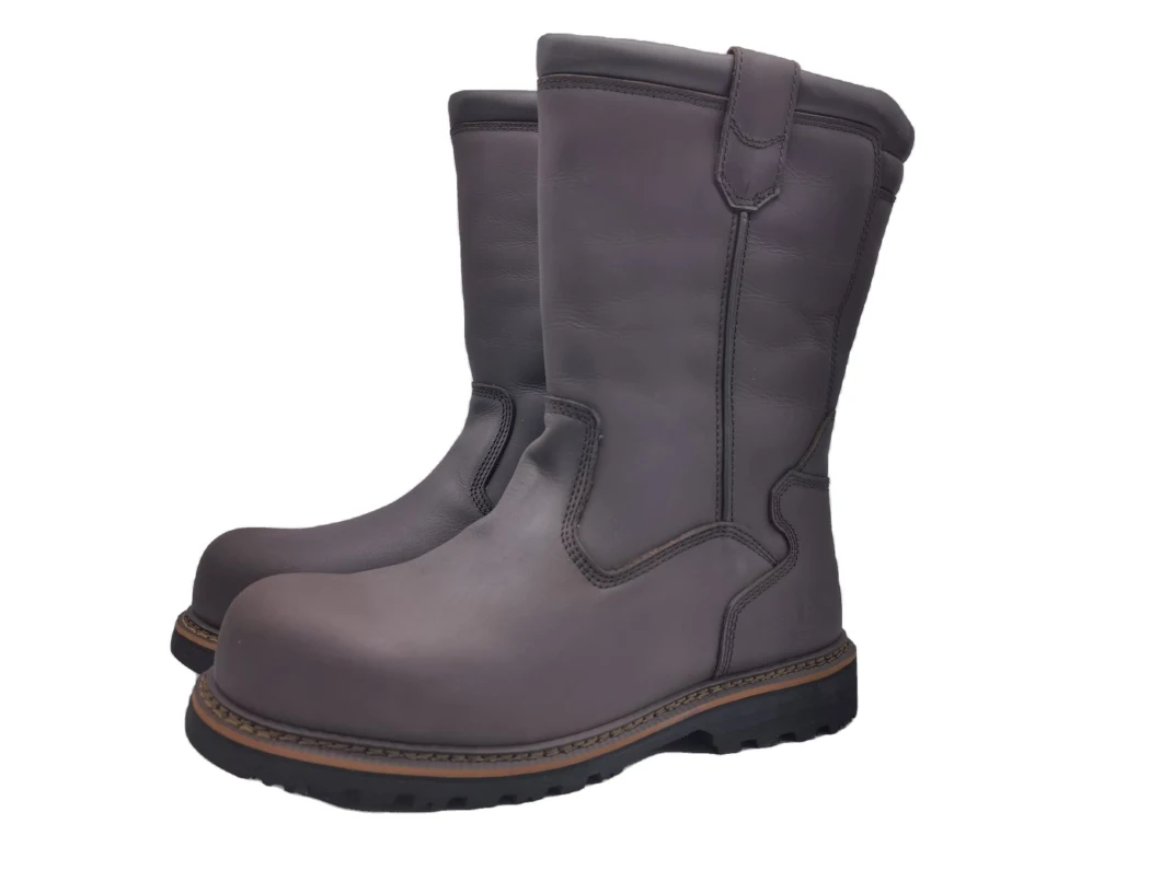 Steeltoe American Goodyear Cow Leather Rubber Outsole Cowboy Boots Wellington Work Boots