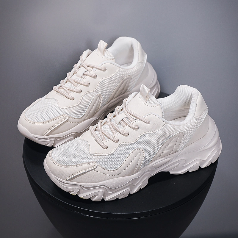 Empty Brand Women PU Jogging Sports Shoe OEM and ODM Running Sneakers