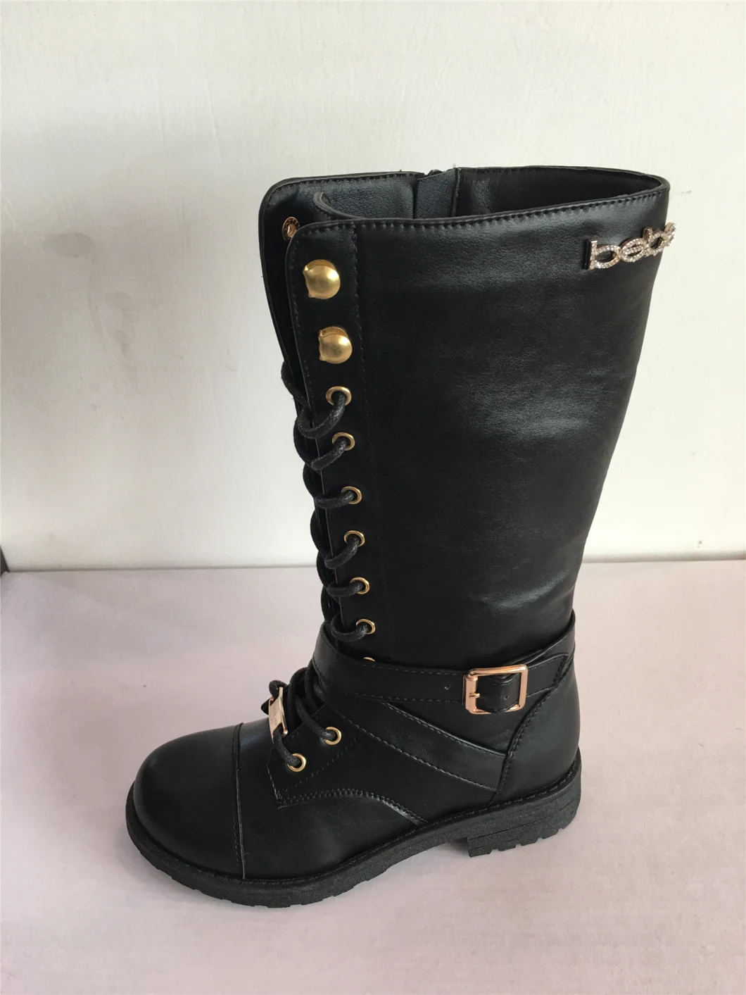 Knee-High Ijnection PU Upper Boots for Laides and Kids Women Footwear Casual Boots