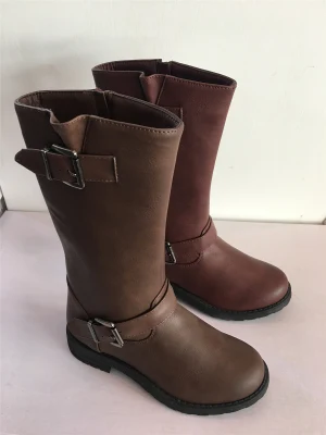 Kniehohe Ijnection PU-Oberstiefel für Damen und Kinder, Damenschuhe, Freizeitstiefel