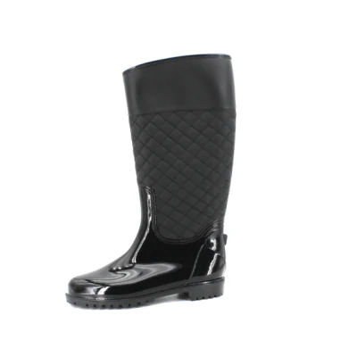 Kniehohe, wasserdichte, leichte PVC-Regenstiefel für Damen