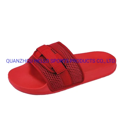 Happy Slides Herren Sommer Rote Hausschuhe und EVA Sandalen 2022, Neueste Modedesign Herren Sandale, Sport Sandalen Slide für Herren 2022